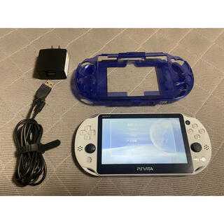 プレイステーションヴィータ(PlayStation Vita)のvita グレイシャーホワイト　比較的良品　1(携帯用ゲーム機本体)
