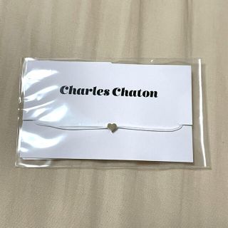 エディットフォールル(EDIT.FOR LULU)の新品 Charleschaton ハートブレスレット ホワイト(ブレスレット/バングル)