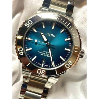 オリス(ORIS)のORIS オリス　AQUIS DATE/アクイスデイト ブルー 腕時計 美品(腕時計(アナログ))