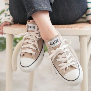 コンバース(CONVERSE)のコンバース　ローカット　ベージュ(スニーカー)