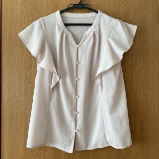 レッセパッセ(LAISSE PASSE)のえれな まとめ割有様専用＊レッセパッセ フリルブラウス　くすみピンク(シャツ/ブラウス(半袖/袖なし))