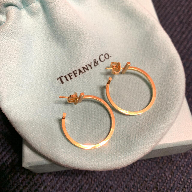 Tiffany & Co. - ティファニー　ピアス☆フープ☆ティファニーT