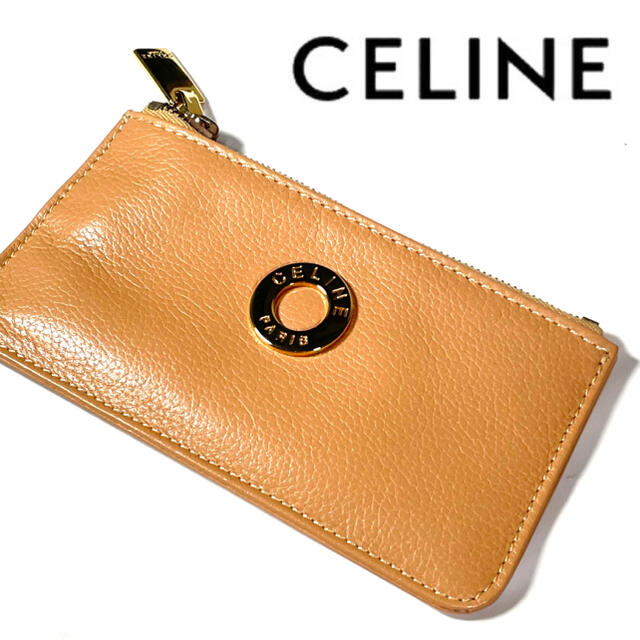 celine(セリーヌ)のCELINE セリーヌ オールドセリーヌ　レザー　コインケース　サークルロゴ レディースのファッション小物(コインケース)の商品写真