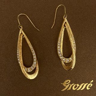 グロッセ(Grosse)のGrosse グロッセ Tresor ドロップピアス ゴールド トレゾア(ピアス)