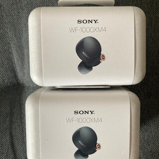 ソニー(SONY)のSONY ソニー　WF-1000XM4 ブラック ワイヤレスイヤホン 2台(ヘッドフォン/イヤフォン)