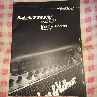 MATRIX 100 説明書・1(その他)