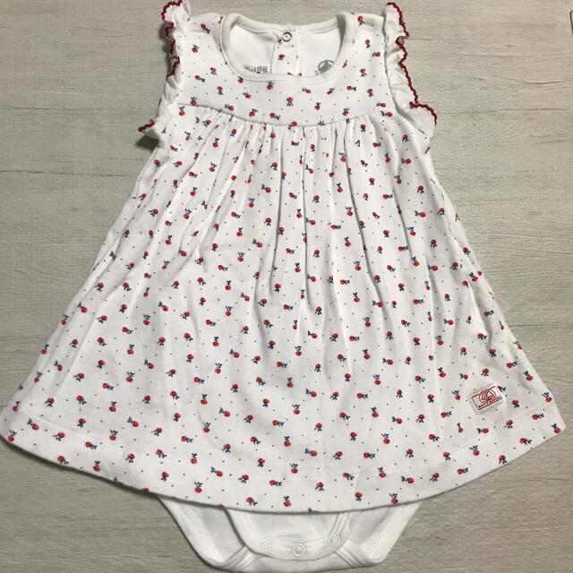 PETIT BATEAU(プチバトー)のyooooo様専用ページPETIT BATEAU ワンピース　ロンパース キッズ/ベビー/マタニティのベビー服(~85cm)(ワンピース)の商品写真