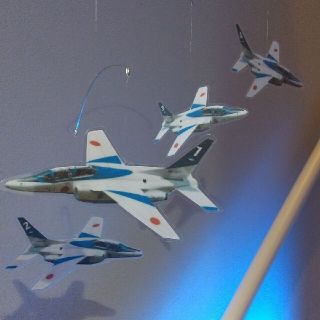 # ブルーインパルス ６機  航空自衛隊 戦闘機 飛行機 モビール(モビール)