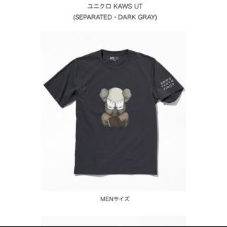 KAWS TOKYO FIRST ユニクロ UT DARK GRAY Lサイズ(Tシャツ/カットソー(半袖/袖なし))