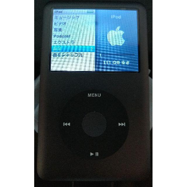 Apple(アップル)のiPod classic 120 GB BLACK スマホ/家電/カメラのオーディオ機器(ポータブルプレーヤー)の商品写真