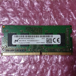 SODIMM DDR4 3200 4GB micron(PCパーツ)