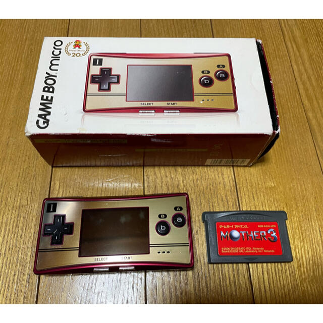 GAME BOY MICRO + mother3 ゲームボーイミクロ　マザー3