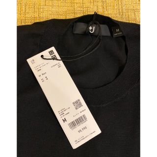 ユニクロ(UNIQLO)の新品未使用　　+J  シルクコットンクルーネックセーター（長袖）(ニット/セーター)