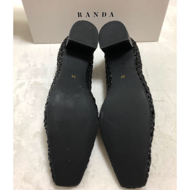 RANDA(ランダ)の新品　RANDA  メッシュパンプス  チャンキーヒール レディースの靴/シューズ(ハイヒール/パンプス)の商品写真