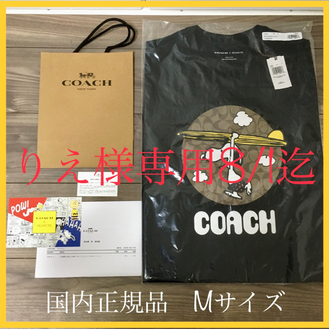 COACH(コーチ)の【即完売品】COACH X PEANUTS スヌーピー シグネチャー Tシャツ メンズのトップス(Tシャツ/カットソー(半袖/袖なし))の商品写真