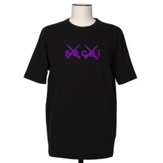 サカイ(sacai)のサイズ 3 sacai x KAWS / Flock Print T-Shirt(Tシャツ/カットソー(半袖/袖なし))