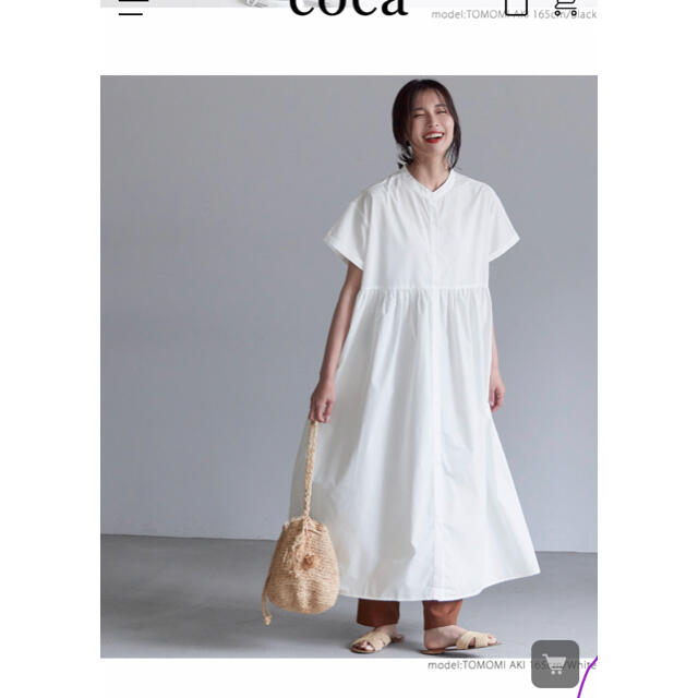 ZARA(ザラ)の新品　完売品　coca  シャツワンピース レディースのワンピース(ロングワンピース/マキシワンピース)の商品写真