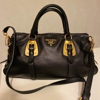 プラダ(PRADA)の【MACO様専用】プラダ レザーハンドバッグ(ハンドバッグ)