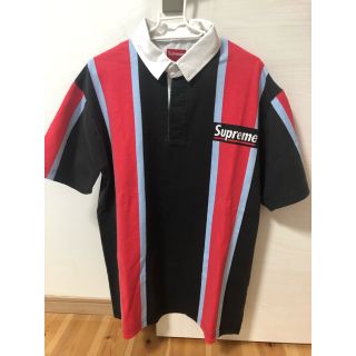 シュプリーム(Supreme)のStripe S/S Rugby Mサイズ(ポロシャツ)