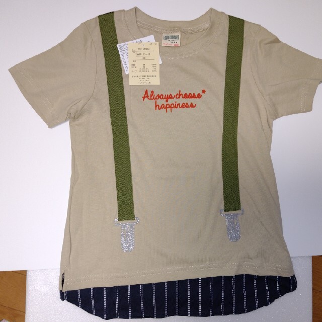 しまむら(シマムラ)の男の子　レイヤード風Tシャツ　120センチ キッズ/ベビー/マタニティのキッズ服男の子用(90cm~)(Tシャツ/カットソー)の商品写真