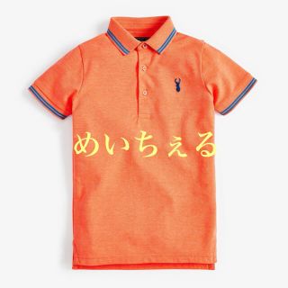 ネクスト(NEXT)の【新品】next 蛍光オレンジ ポロシャツ（ボーイズ）(Tシャツ/カットソー)