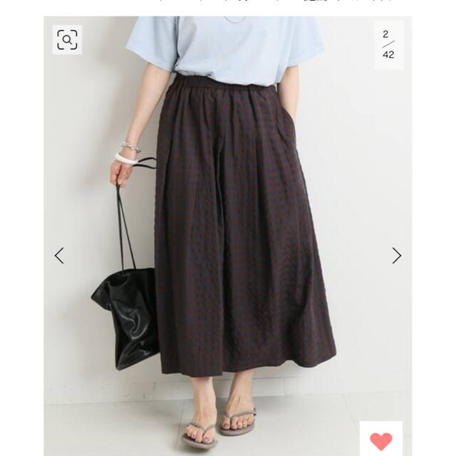 IENA(イエナ)のIENA ギンガムギャザースカート レディースのスカート(ロングスカート)の商品写真