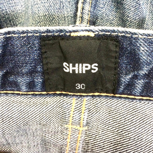 SHIPS(シップス)のSHIPS★クラッシュデニム★ボタンフライ ★セルビッチ★30インチ メンズのパンツ(デニム/ジーンズ)の商品写真