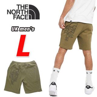 ザノースフェイス(THE NORTH FACE)の欧州限定◆ザ ノースフェイス　ビッグロゴハーフパンツ　UK L 日本L相当(ショートパンツ)