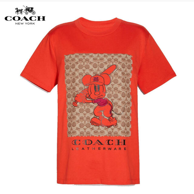COACH - 【DISNEY X COACH☆日本限定】完売品新品Tシャツ。ミッキーの 