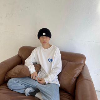 カーハート(carhartt)のkaoyorinakami balloonbear LS TEE white(Tシャツ/カットソー(半袖/袖なし))