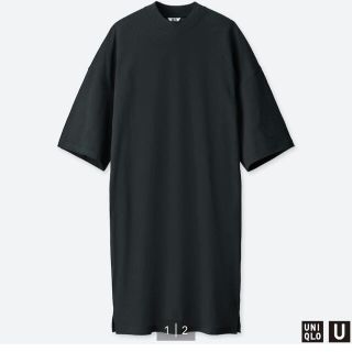 ユニクロ(UNIQLO)のオーバーサイズTワンピース　UNIQLO(ひざ丈ワンピース)