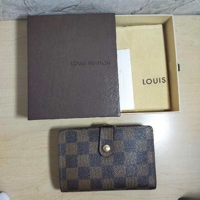 ルイヴィトン　ヴィエノワ　LOUIS VUITTON　折財布　がま口