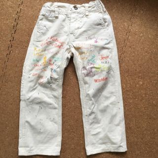 デニムダンガリー(DENIM DUNGAREE)の落書きホワイトデニム♡値下げ(^^)(パンツ/スパッツ)