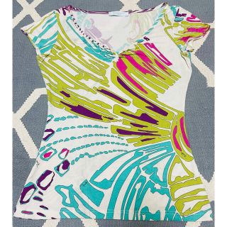 エミリオプッチ(EMILIO PUCCI)の美品！訳あり価格！エミリオプッチ　Tシャツ　トップス(Tシャツ(半袖/袖なし))