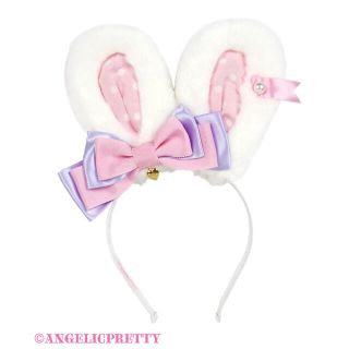 アンジェリックプリティー(Angelic Pretty)のリリカルバニーカチューシャ　シロ(カチューシャ)