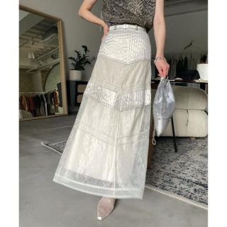 Ameri MEDI STRATUM LACE SKIRT - ロングスカート