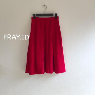 フレイアイディー(FRAY I.D)のFRAY I.D可愛い真紅のスカート¨̮♡︎おまとめ割SALE開催中(ひざ丈スカート)