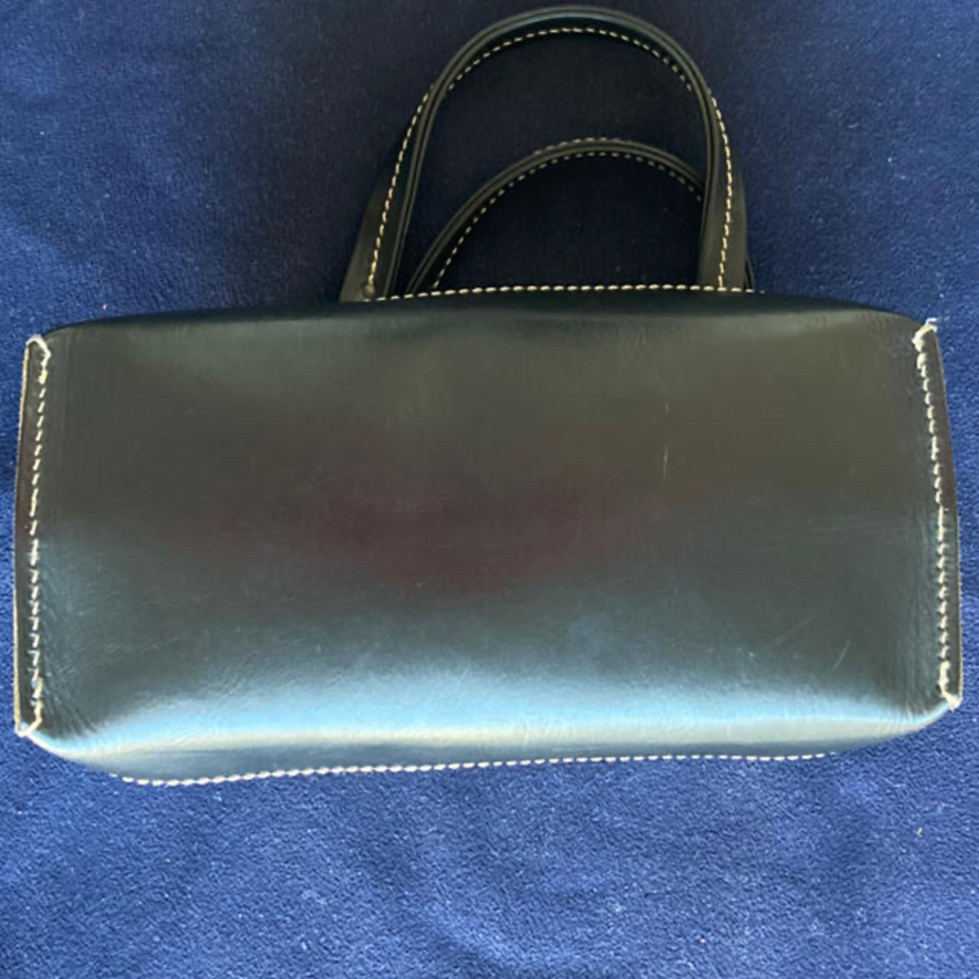 Felisi(フェリージ)のFelisi革/ナイロン製ユニセックストートバッグ黒/モスグリーン色良品 レディースのバッグ(トートバッグ)の商品写真