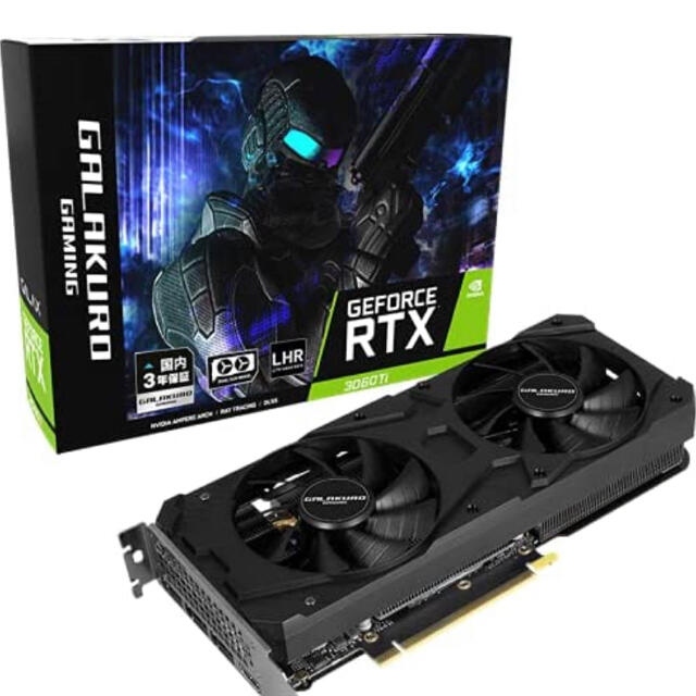 新品未開封　玄人志向 GG-RTX3060Ti-E8GB/DF/LHR