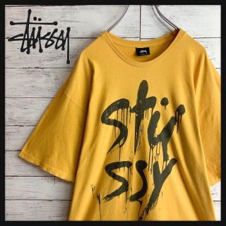 ステューシー(STUSSY)の【人気のくすみカラー】ステューシー 両面ビッグロゴプリント入り半袖Tシャツ(Tシャツ/カットソー(半袖/袖なし))