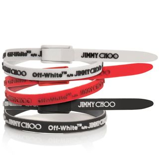 オフホワイト(OFF-WHITE)のOff-White × JIMMY CHOO コラボブレスレット　赤(ブレスレット)