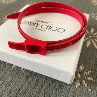 Off-White × JIMMY CHOO コラボブレスレット　赤