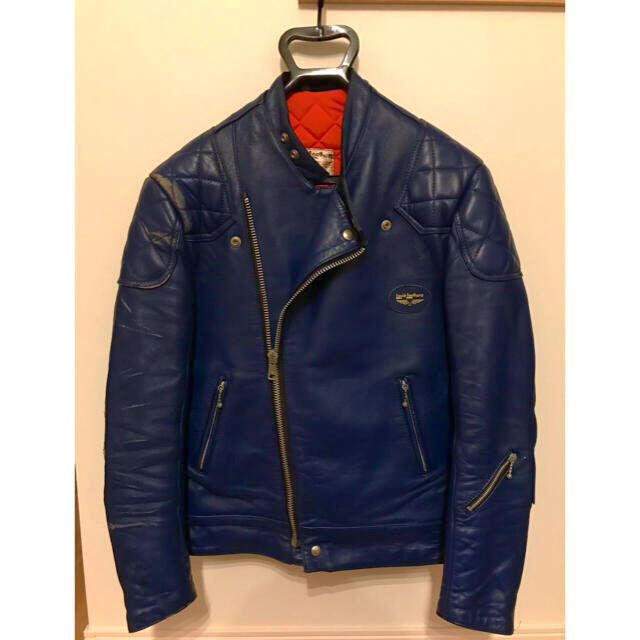 Lewis Leathers(ルイスレザー)の【極希少】70s ルイスレザー スーパーモンザ ロイヤルブルー 青 ライダース メンズのジャケット/アウター(ライダースジャケット)の商品写真