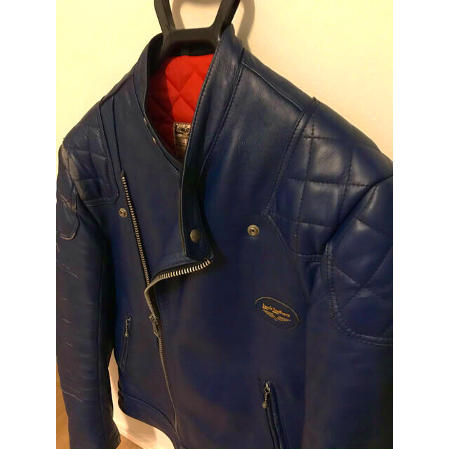 Lewis Leathers(ルイスレザー)の【極希少】70s ルイスレザー スーパーモンザ ロイヤルブルー 青 ライダース メンズのジャケット/アウター(ライダースジャケット)の商品写真