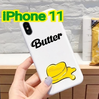 ボウダンショウネンダン(防弾少年団(BTS))のBTS BUTTER iPhone 11  ホワイトカバー(iPhoneケース)