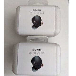 ソニー(SONY)のSONY ソニー　WF-1000XM4 ブラック ワイヤレスイヤホン 2台(ヘッドフォン/イヤフォン)