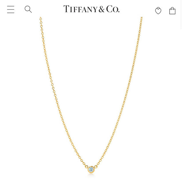 Tiffany & Co.(ティファニー)のレア！Tiffany バイザヤード 0.20ct ネックレス レディースのアクセサリー(ネックレス)の商品写真