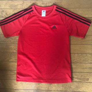 アディダス(adidas)のadidas アディダス  Sサイズ  Tシャツ   赤   ジュニア  160(ウェア)