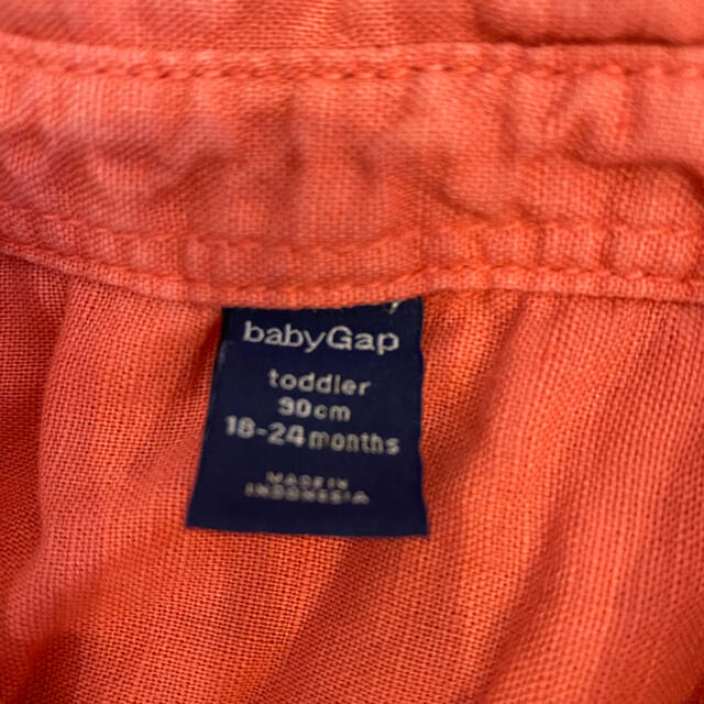 babyGAP(ベビーギャップ)のbabygap シャツ　ピンク キッズ/ベビー/マタニティのキッズ服男の子用(90cm~)(Tシャツ/カットソー)の商品写真