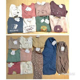 フタフタ(futafuta)のミッキー追加　テータテート 全て新品　18着まとめ売り(Tシャツ/カットソー)